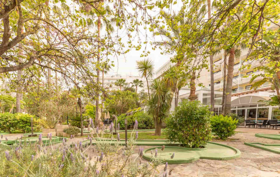 exotic gardens at hotel bahia de alcudia